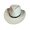 White, variant on Xinwanna Western Cowboy Hat for Women Men Wide Brim Beach Cowgirls Hat Rolled-Up Felt Fedora Hat with Star Band (Black)