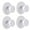 white 4pcs, variant on 4 Pack Heavy Duty Stainless Steel Adhesive Hooks - 10LB Weight Capacity, No Drill Wall Hooks for Bathroom, Kitchen, Shower - Chrome Finish Towel & Coat Hanger Holders