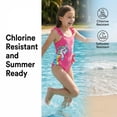 thumbnail image 4 of Girls One Piece Cartoon Swimsuit with Colorful Ruffles Design Cute Character Swimwear Size 3-6Y, 4 of 9