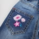 thumbnail image 5 of Pantalones Vaqueros Bordados de Uso Diario Para Niña Pequeña, KIDSCOOL SPACE, 5-6 años, 5 of 6
