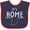 Navy and Red, variant on Inktastic It's Home- State of Indiana Outline Boys or Girls Baby Bib