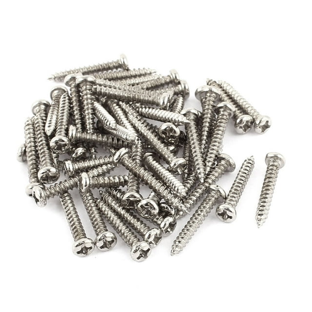 Unique Bargains 50 Pcs Vis Auto-Touchantes en Acier Inoxydable M3 x 20mm