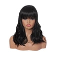 thumbnail image 5 of UTOURS Human Hair Wigs For Women Black Color Natural Lace Hair Black Short Wave Curly Hair Wig Synthetic Water Wave Curly Hai, 5 of 5
