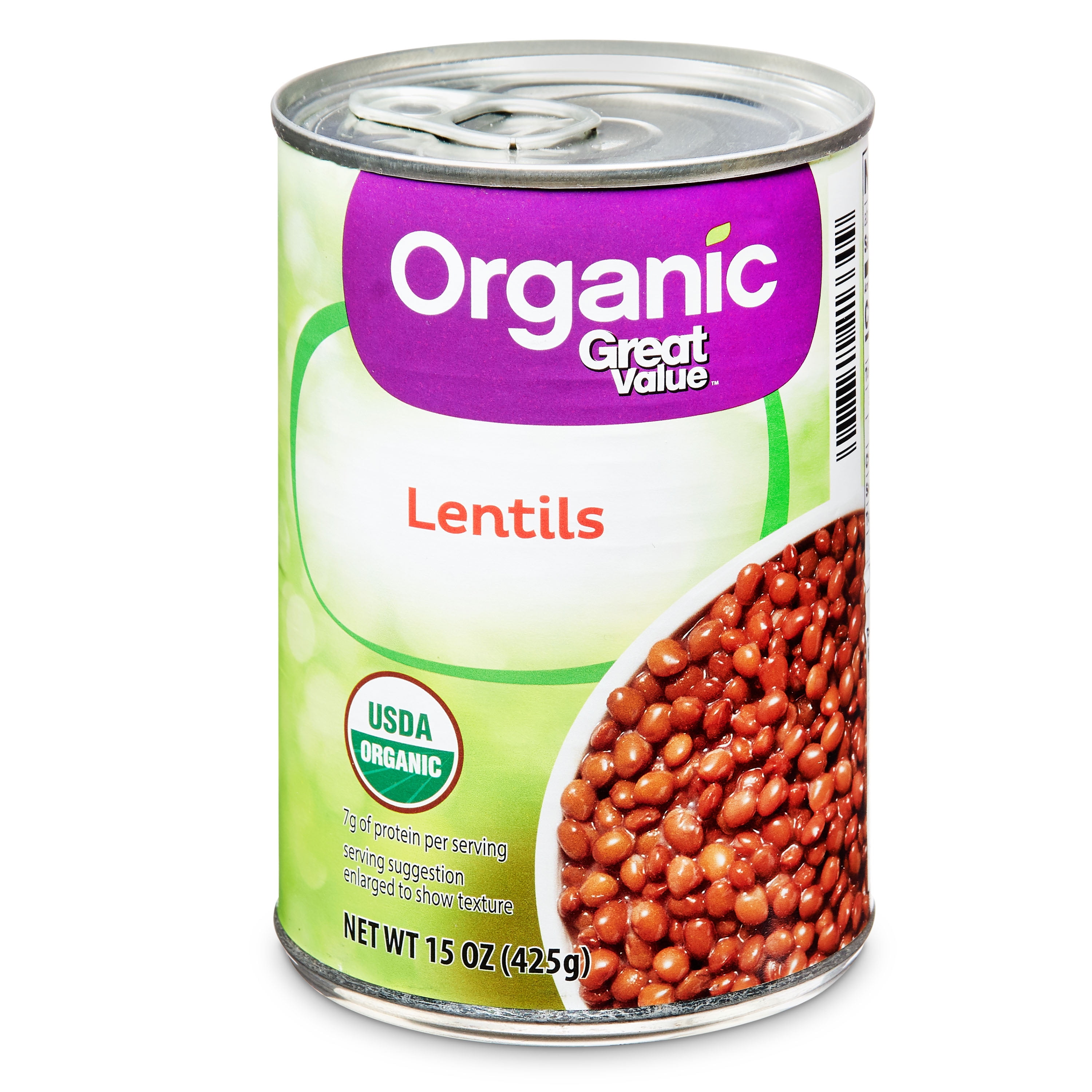 Great Value Organic Lentils, 15 oz Can