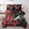thumbnail image 1 of Erosebridal Modern Football Bedding Sets Twin Size, Neon Geometry Comforter Sets with Sheets, Rugby Sports Decor, Reversible 7pcs, 1 of 5