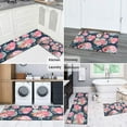 thumbnail image 5 of Pioneer Flower Floral Print Pattern Kitchen Rugs Sets Of 2,Anti Fatigue Kitchen Mat Rugs Non Slip Washable,Decorative Kitchen Floor Mats for Kitchen,Sink,Laundry,17"x30"+17"x47", 5 of 7