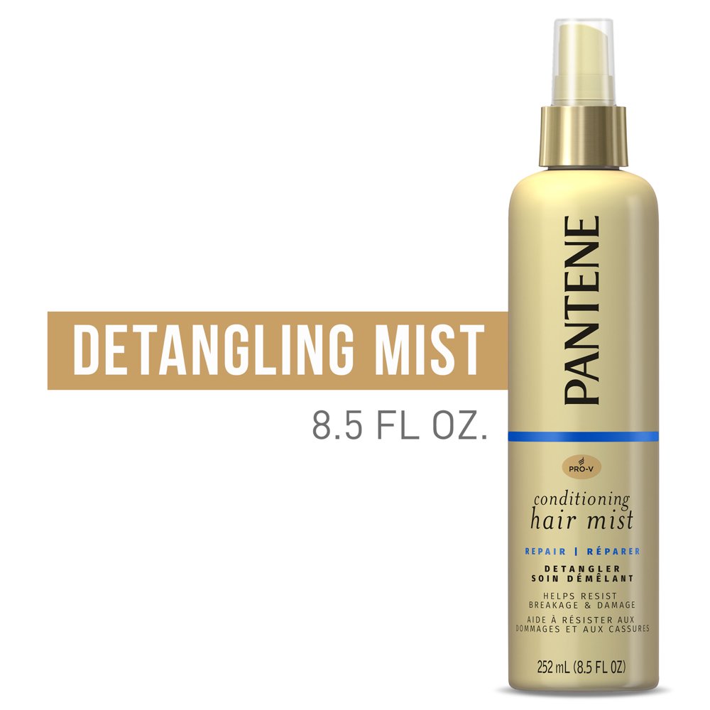 Pantene ProV Conditioning Detangler Mist to Repair Hair, 8.5 fl oz