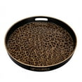 thumbnail image 3 of A&B Home Quinn Safari Round Trays-Color:Brown,Style:Modern Chic, 3 of 4