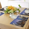 thumbnail image 4 of Ambesonne Landscape Place Mats Set of 4, Chicago River Scenery, Standard Size, Multicolor, 4 of 6