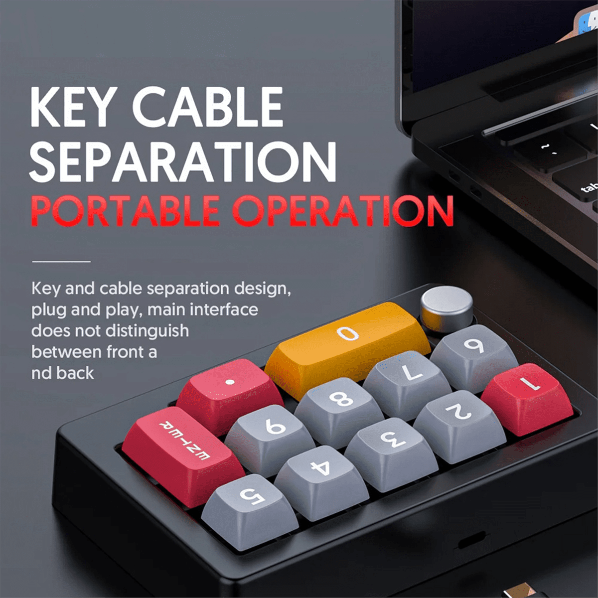 13 Key Macro Programmable Keyboard Fully Hot Swappable Mechanical Switch 7 Color RGB Light Gaming Keyboard-Black,1 x Keyboard,Black
