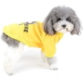 thumbnail image 2 of Abrigo de invierno para perros pequeños, suéter de algodón, sudadera acolchada, abrigo para cachorros, perro, gato, Yorkshire, Chihuahua, amarillo S, 2 of 5