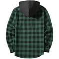 thumbnail image 5 of Teen Button down Shirt Plaid Hooded Long Sleeve Shirts Kids Light Fall Shirts Boys Jacket 15-16 Years, 5 of 9