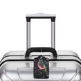 thumbnail image 5 of Hirioo Bird5 Print Leather Luggage Tag with Stainless Steel Loop ,Privacy Flap and Address Card for Travel Bag Suitcase-1, 5 of 5
