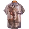 thumbnail image 3 of Dios ama al mundo Jesús me ama Camisas hawaianas Camisas de moda para hombres y mujeres Camisas de playa geniales Camisas florales geniales de verano Ropa, 3 of 5