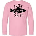 thumbnail image 3 of Inktastic Lucky Fishing Shirt Fish Long Sleeve Youth T-Shirt, 3 of 5