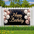 thumbnail image 6 of Decorative Design Happy Birthday Banner Balloon Decoration Party Backdrop for Birthday Party Event Decoration Indoor Celebration, 6 of 8