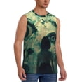 thumbnail image 2 of Daiia Eyes Watching In The Dark Printed Men's Tank Tops,Casual Soft Sleeveless Gym Muscle Shirts Bodybuilding Tee-Small, 2 of 8