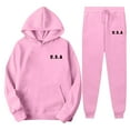 thumbnail image 4 of Sweatsuits Women 2 Piece Outfit Jogger Set Cute Hoodie Top and Pants Tracksuit Set Trouser Suit Casual Fitness Set Sports Suit Valentine's Day, 4 of 4