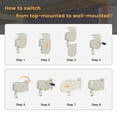 thumbnail image 3 of Vicllax 6'Wx6'H Outdoor Roller Shades Blinds for Patio Crank Operation Sun Blocking, Wheat (Splice), 3 of 10