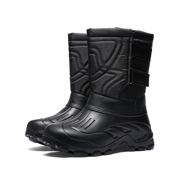 mens wide width slip on snow boots