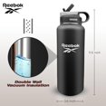 thumbnail image 4 of Botella de agua Reebok de acero inoxidable de 1,2 L con aislamiento de pajita, 4 of 8