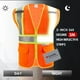 thumbnail image 5 of Chaleco de seguridad SULWZM 3M con bolsillos reflectantes con cremallera naranja L, 5 of 6