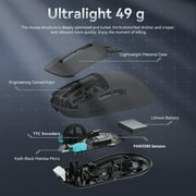 ATTACK SHARK X3 Optical USB Wireless Office Mouse, Black