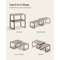 thumbnail image 6 of SONGMICS Cabinet Organizer Shelf, Set of 2 Kitchen Counter Shelves, Kitchen Storage, Spice Rack, Stackable, Expandable, Metal and Engineered Wood, Ink Black and Heather Greige, 6 of 7