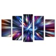 thumbnail image 1 of Cuadro decorativo para sala recamara Abstracto Velocidad de la Luz Espacio elegante moderno minimalista Set de 5 piezas Cuadros Abigail, 1 of 5