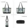 thumbnail image 6 of FORMRS Canvas Laptop Tote Bag for Women with 15.6" Computer Compartments Shoulder Handbag, Green Floral, 6 of 7