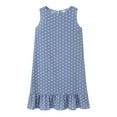 thumbnail image 2 of facefd Robe Femme à Pois Sans Manches Vêtements Ample Robe Débardeur à Volants Bleu Clair S, 2 of 6