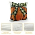thumbnail image 4 of JRXY Fall Pillow Covers Autumn Pumpkin Buffalo Plaid Throw Pillow Cover Thanksgiving Cushion Case for Home Couch Sofa Farmhouse Indoor Outdoor Decorative 24x24in, 4 of 5