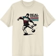 thumbnail image 3 of "Real Football" Sports Back to School Adult Natural Crew Neck Short Sleeve Tee-Medium, 3 of 4