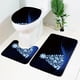 thumbnail image 1 of Alfombras de baño, tapete de baño, alfombra de área, alfombras para sala de estar, baño, tapete de piso súper absorbente con árboles de Navidad, tapete de baño de tres piezas, tapete antideslizante co, 1 of 6
