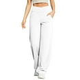 thumbnail image 2 of Womens Sweatpants Pants for Womens Workout Wide Leg Elastic Waist Sweatpants Fashion Line Loose Pants Fall Casual Basic Trousers Fashion Clothing, 2 of 6