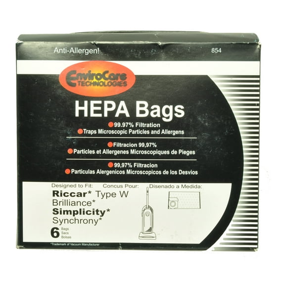 Riccar Simplicity Upright Vacuum Cleaner Bags
