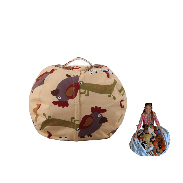 Bolsa de almacenamiento de juguetes de peluche para niños de 24 pulgadas