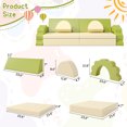 thumbnail image 3 of EUROCO 10PCS Kids Couch for Playroom, Climbing Blocks for Nursery, Living Room, Foam Climbing Blocks Convertible Sofa, Kids Play Couch, Indoor Climbing Structure, 3 of 9