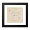 thumbnail image 2 of James Seymour 16x15 Black Modern Framed Museum Art Print Titled - Smiling Tom, Saddled and Bridled; Standing, Facing Left, 2 of 5
