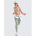thumbnail image 4 of CRZ YOGA Girls Softness Butterluxe Cross Sports Bra Yoga Athletic Casual Double Spaghetti Strap Kids Teen, 4 of 7