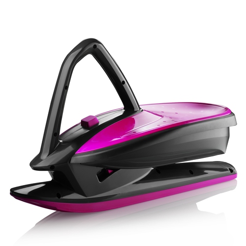 Skidrifter Slope Racer Ski Sled for Kids and Adults with Manual Stability Program Button by Gizmo Riders Monster Pink by Plastkon