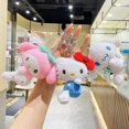 thumbnail image 4 of 37 estilos de juguetes de peluche de la serie Sanrio Kuromi Cinnamoroll My Melody llavero colgante muñecos suaves de dibujos animados regalos de cumpleaños para bebés, CHINA, J4-14cm, CHINA, J4-14cm, 4 of 5
