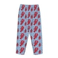 thumbnail image 3 of Lsque Cartoon Lobsters 2 Print Women's Pajama Pants, Lounge Pant - Comfortable Home Wear,Elastic Waistband, Stylish Design-XX-Large, 3 of 9