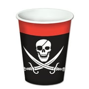 Pirate Beverage Cups 9 Oz-12 Pack(8 Per Package)- Hot & Cold Use
