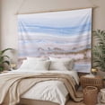 thumbnail image 3 of Blue Brown Ombre Small Tapestry for Bedroom Wall Hanging Tapestry, Abstract Modern Art Fluid Striped Ceiling Backdrop Tapestries Poster Blanket Wall Decor for Teens Room Living Room Dorm 23" x 28", 3 of 8