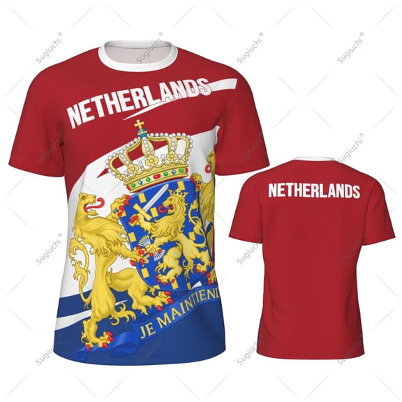 Netherlands Flag Men Sports T-shirt Women Tees jersey for Soccer Football Running Bike Tennis Fitness Fans