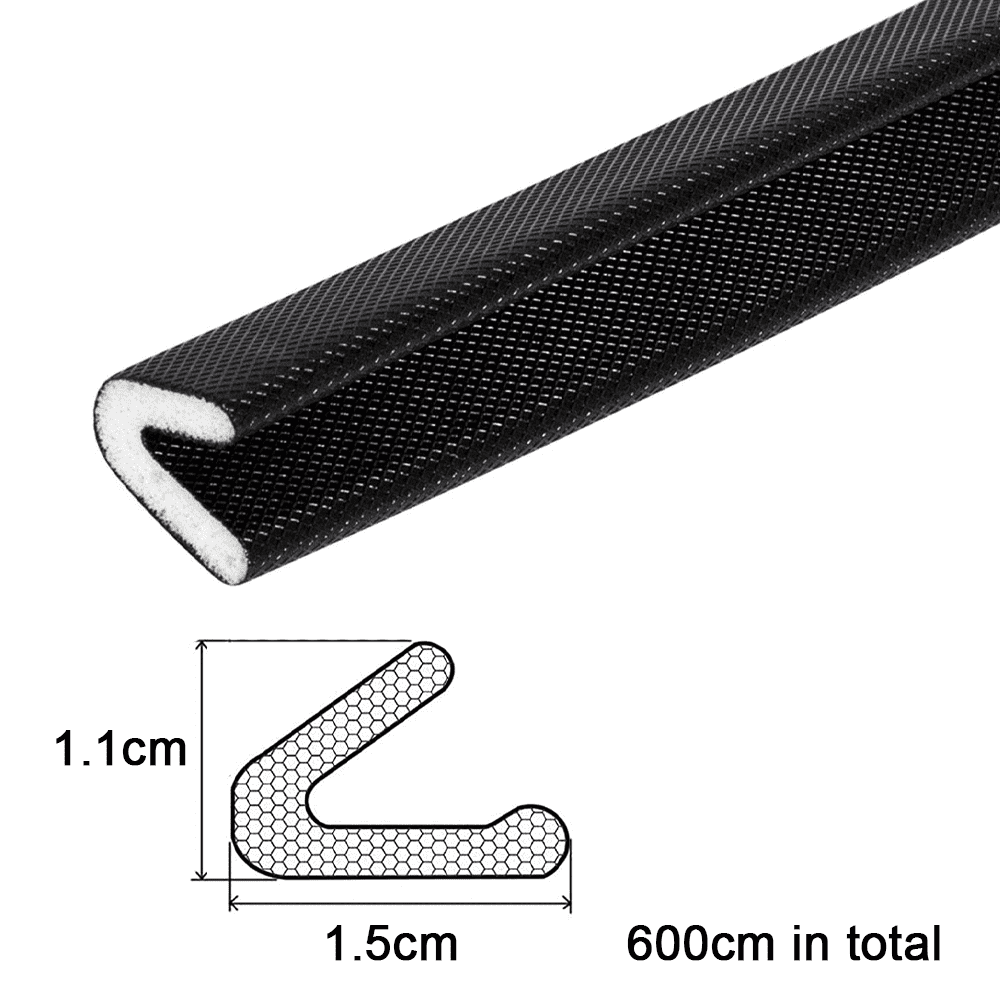 V-Shaped Weather Stripping Door Seal, Durable PVC Flange Ensures Secure Fit For Wood Security Sliding Doors, Easy Installation Weatherproofing Seal With High Resilience (19.7Feet)