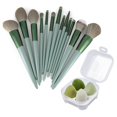 thumbnail image 1 of Juego de brochas de maquillaje profesionales de 17 piezas con bolsa de almacenamiento, 1 of 5