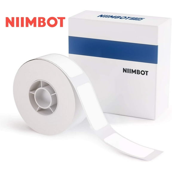 NIIMBOT Thermal Labels(0.47" x 1.57") Printer Sticker Paper with Self-Adhesive for D11/D110/D101/H1/H1S Label Maker,1 Roll of 160 (White)