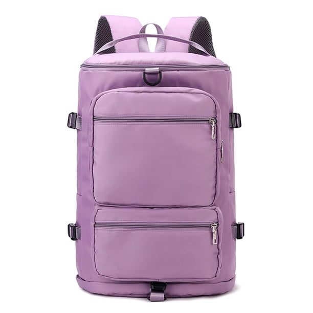 Bolsa de Viaje Mochila Gran Capacidad Deportes Fitness Entrenamiento para Mujer Morado